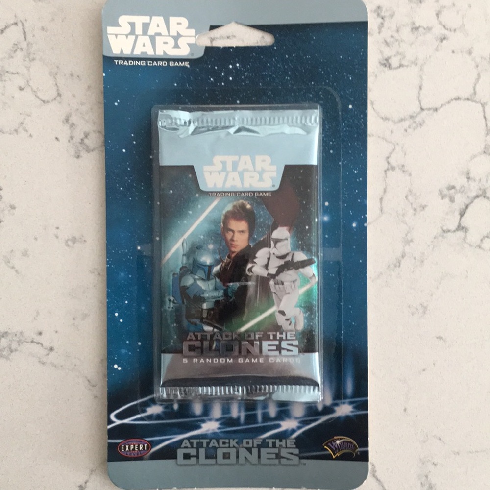 COPY - COPY - *Unopened* *Retired* Star Wars Trading Card pack- listing is for …